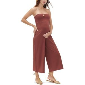 Hatch Strapless Rust Jumpsuit
